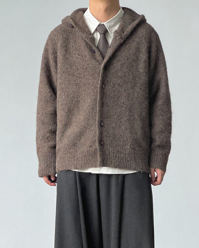 Cardigan da uomo con Cappuccio in Misto Lana | Haven Loom, immagine 2