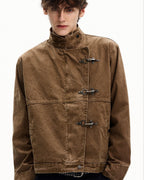 Giubbotto da uomo con Alamari in Cotone Washed | Haven Loom, immagine 4