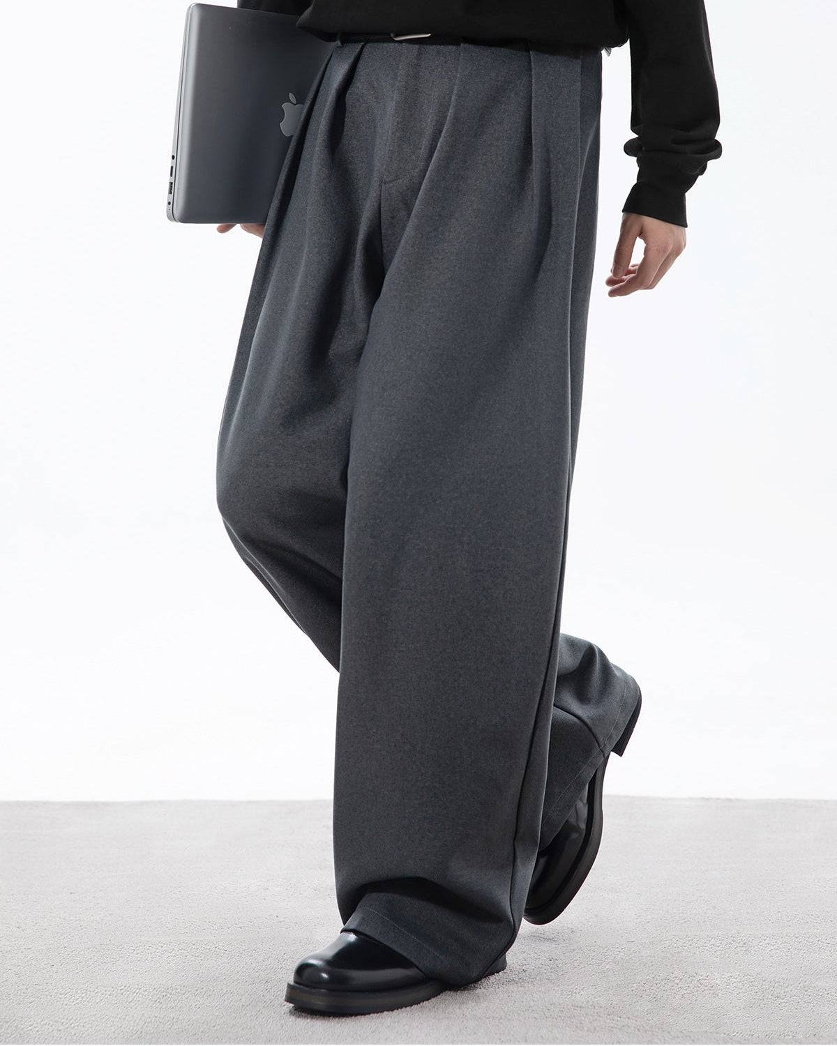 Pantaloni Larghi da uomo con Pinces in Cotone | Haven Loom, immagine 2