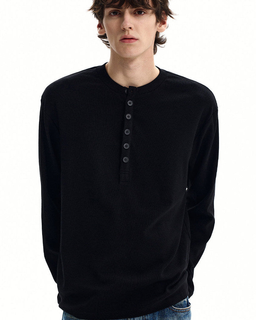 Maglia Serafino da uomo a Nido d'Ape in Cotone | Haven Loom, immagine 3