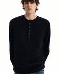 Maglia Serafino da uomo a Nido d'Ape in Cotone | Haven Loom, immagine 3