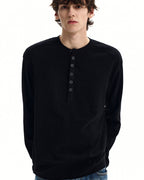 Maglia Serafino da uomo a Nido d'Ape in Cotone | Haven Loom, immagine 3
