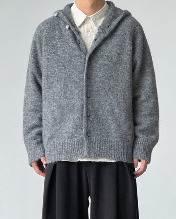 Cardigan da uomo Collo Alto in Lana | Haven Loom, immagine 4