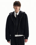 Giubbotto da uomo con Cappuccio e Zip in Cotone | Haven Loom