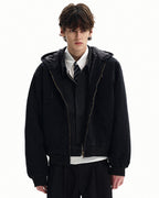 Giubbotto da uomo con Cappuccio e Zip in Cotone | Haven Loom, immagine 2