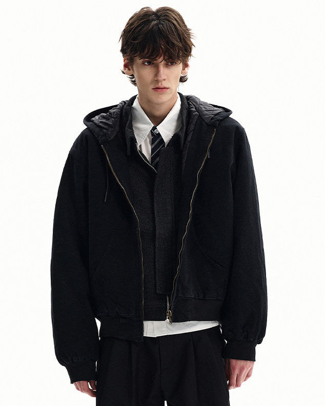 Giubbotto da uomo con Cappuccio e Zip in Cotone | Haven Loom, immagine 2