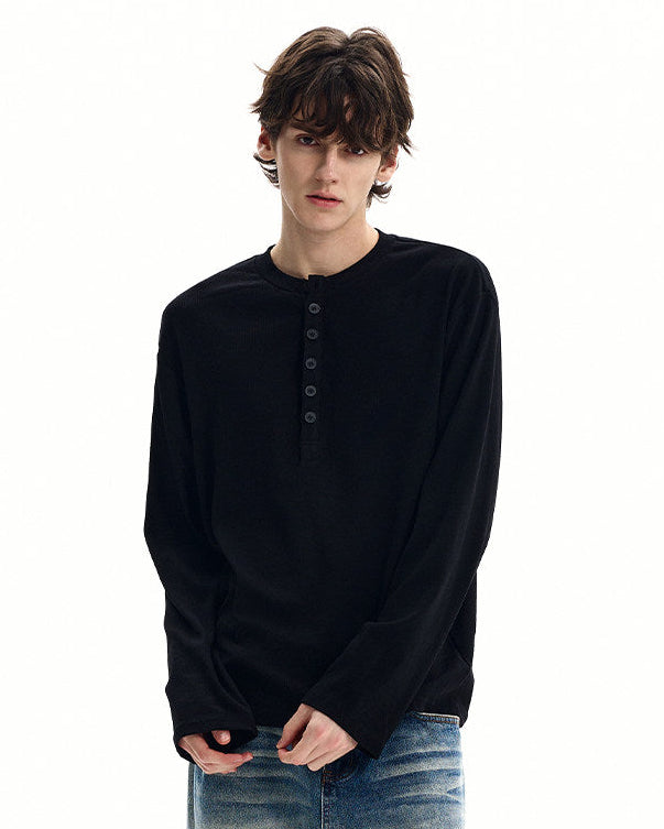 Maglia Serafino da uomo a Nido d'Ape in Cotone | Haven Loom, immagine 2