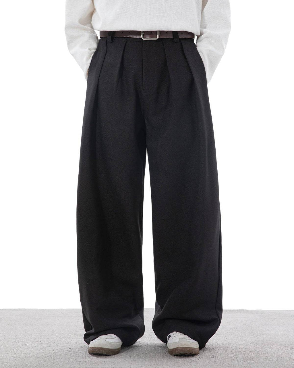 Pantaloni Larghi da uomo con Pinces in Cotone | Haven Loom, immagine 13