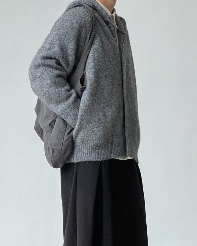 Cardigan da uomo Collo Alto in Lana | Haven Loom, immagine 6