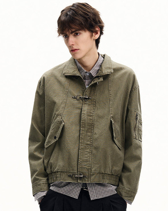 Giubbotto da uomo con Fibbie in Twill di Cotone | Haven Loom, immagine 9
