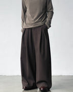 Pantaloni Larghi da uomo con Doppie Pinces in Misto Lana | Haven Loom, immagine 4