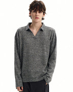 Maglione da uomo Polo in Maglia di Lana | Haven Loom