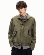 Giubbotto da uomo con Fibbie in Twill di Cotone | Haven Loom, immagine 8