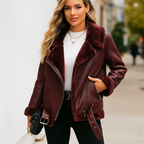 Giacca biker con bordo a contrasto, vista 7