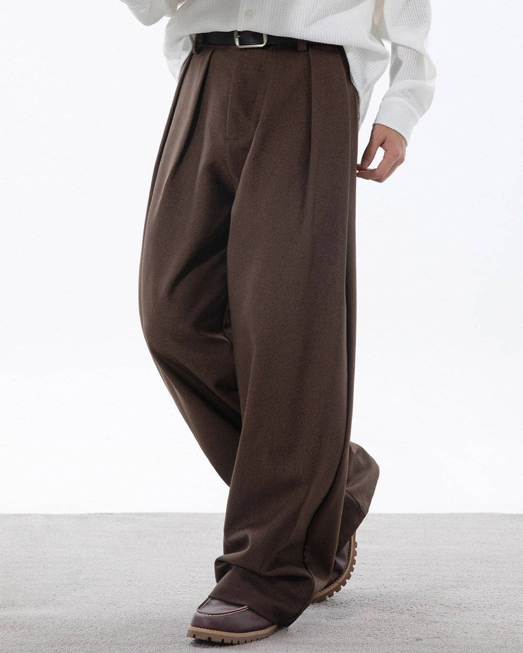 Pantaloni Larghi da uomo con Pinces in Cotone | Haven Loom, immagine 10