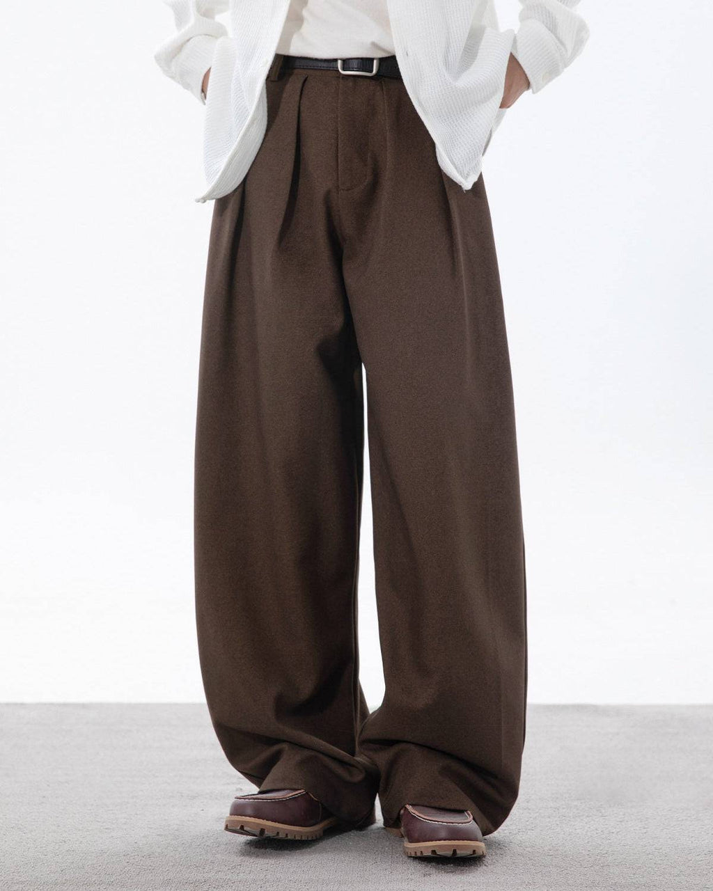Pantaloni Larghi da uomo con Pinces in Cotone | Haven Loom, immagine 8