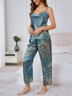 Completo con top e pantaloni stampati, vista 1
