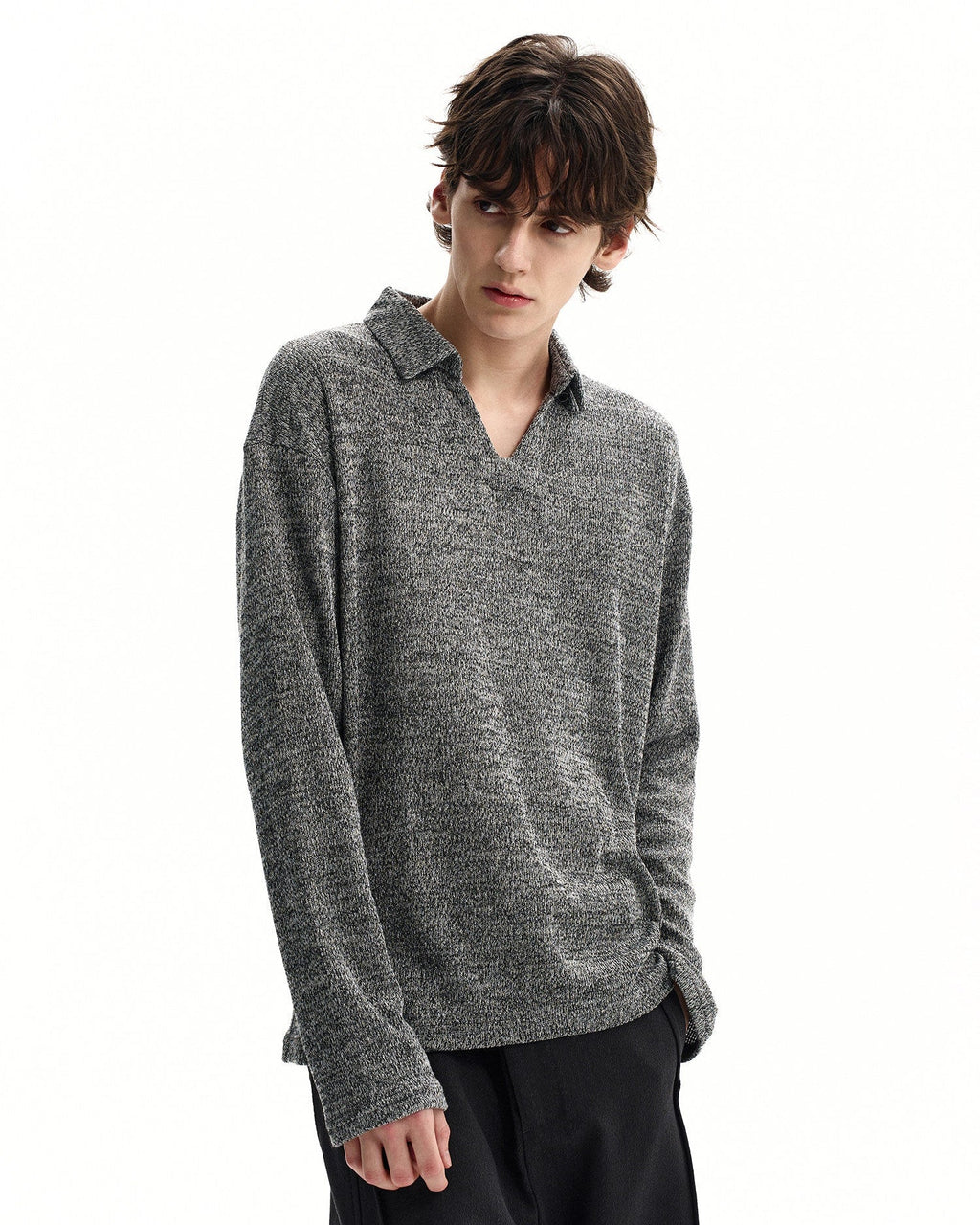 Maglione da uomo Polo in Maglia di Lana | Haven Loom, immagine 3