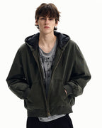 Giubbotto da uomo con Cappuccio e Zip in Cotone | Haven Loom, immagine 6