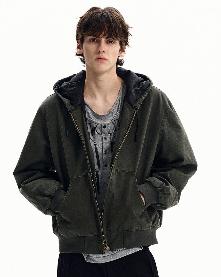 Giubbotto da uomo con Cappuccio e Zip in Cotone | Haven Loom, immagine 6