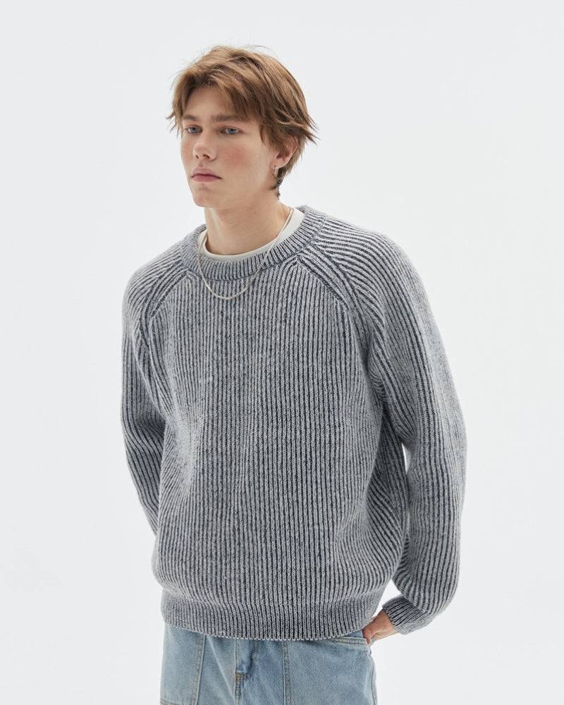 Maglione da uomo Girocollo a Coste | Haven Loom