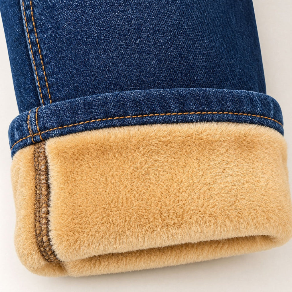 Warm-Lined Straight Jeans – view 6