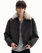 Giubbotto da uomo con Collo in Eco-Pelliccia | Haven Loom, immagine 6