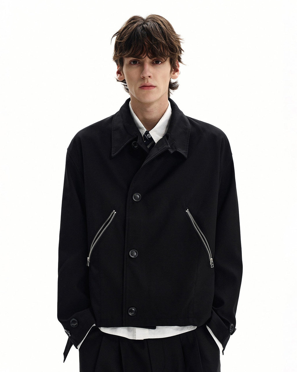 Giubbotto da uomo con Tasche Zip in Misto Lana | Haven Loom, immagine 2