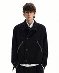 Giubbotto da uomo con Tasche Zip in Misto Lana | Haven Loom, immagine 2