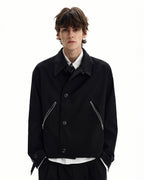 Giubbotto da uomo con Tasche Zip in Misto Lana | Haven Loom, immagine 2