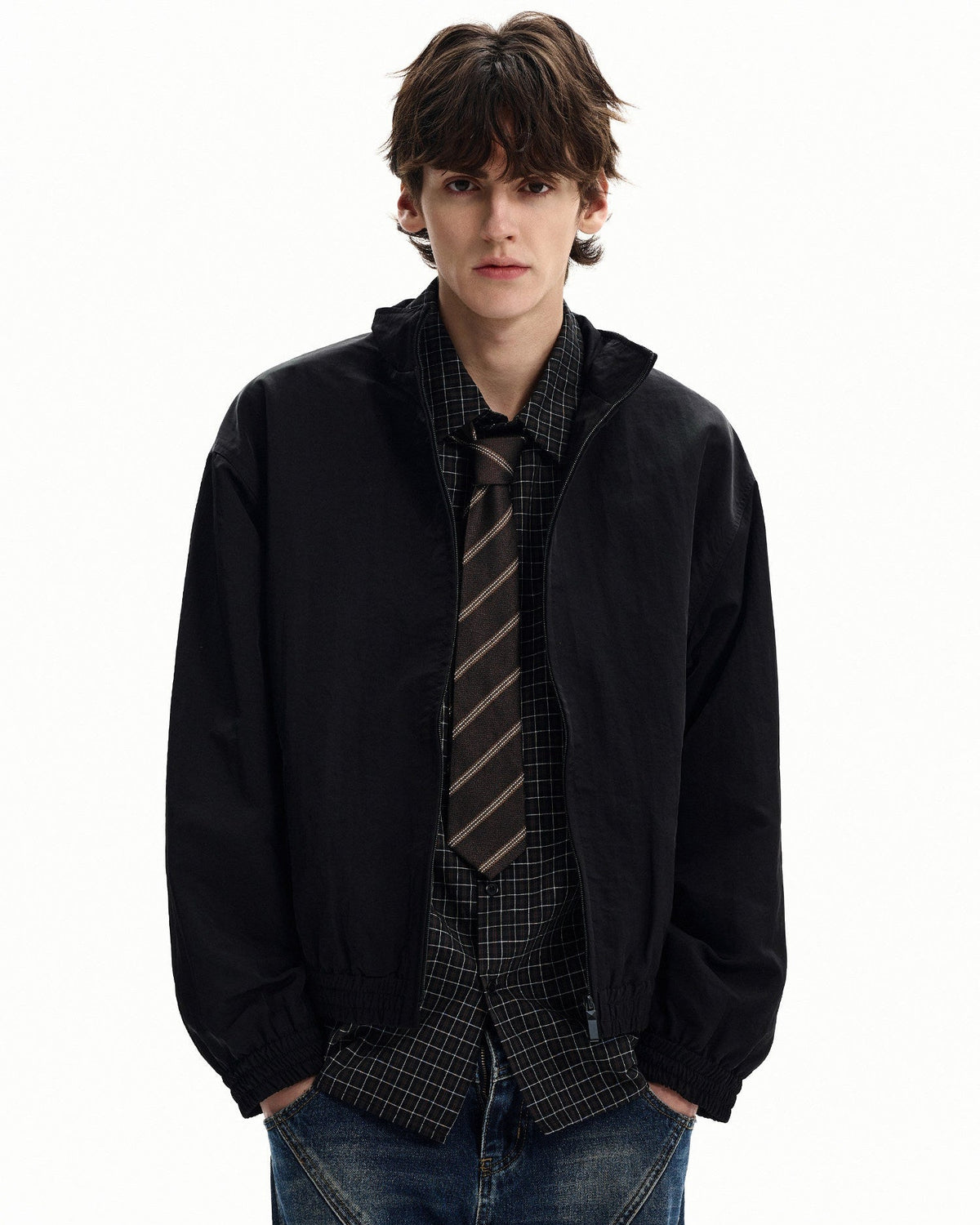 Giubbotto da uomo Antivento con Zip in Nylon | Haven Loom