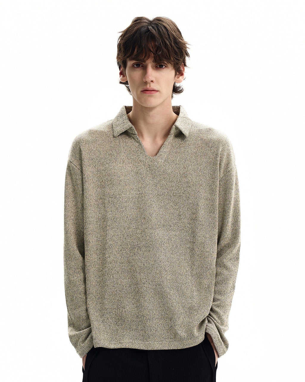 Maglione da uomo Polo in Maglia di Lana | Haven Loom, immagine 4