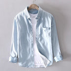 Washed Denim Layer Shirt – view 6