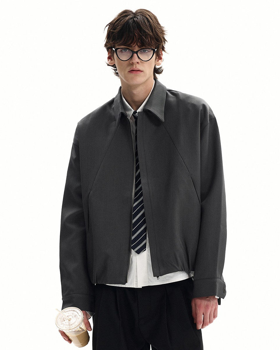 Giubbotto da uomo con Zip in Misto Lana | Haven Loom, immagine 4