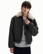Giubbotto da uomo con Collo in Eco-Pelliccia | Haven Loom, immagine 4