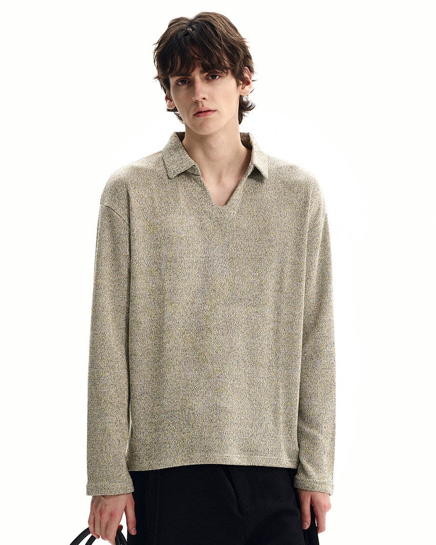Maglione da uomo Polo in Maglia di Lana | Haven Loom, immagine 6
