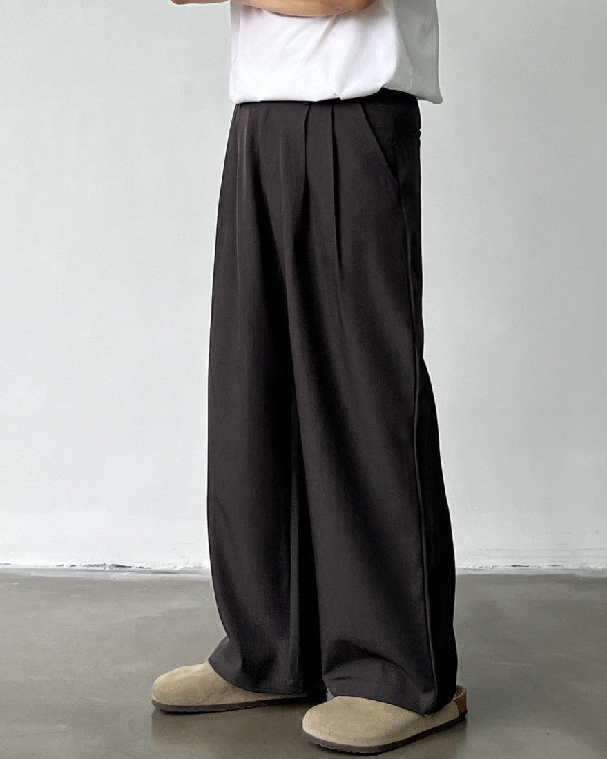 Pantaloni Larghi da uomo con Doppie Pinces in Lino e Lana | Haven Loom, immagine 6