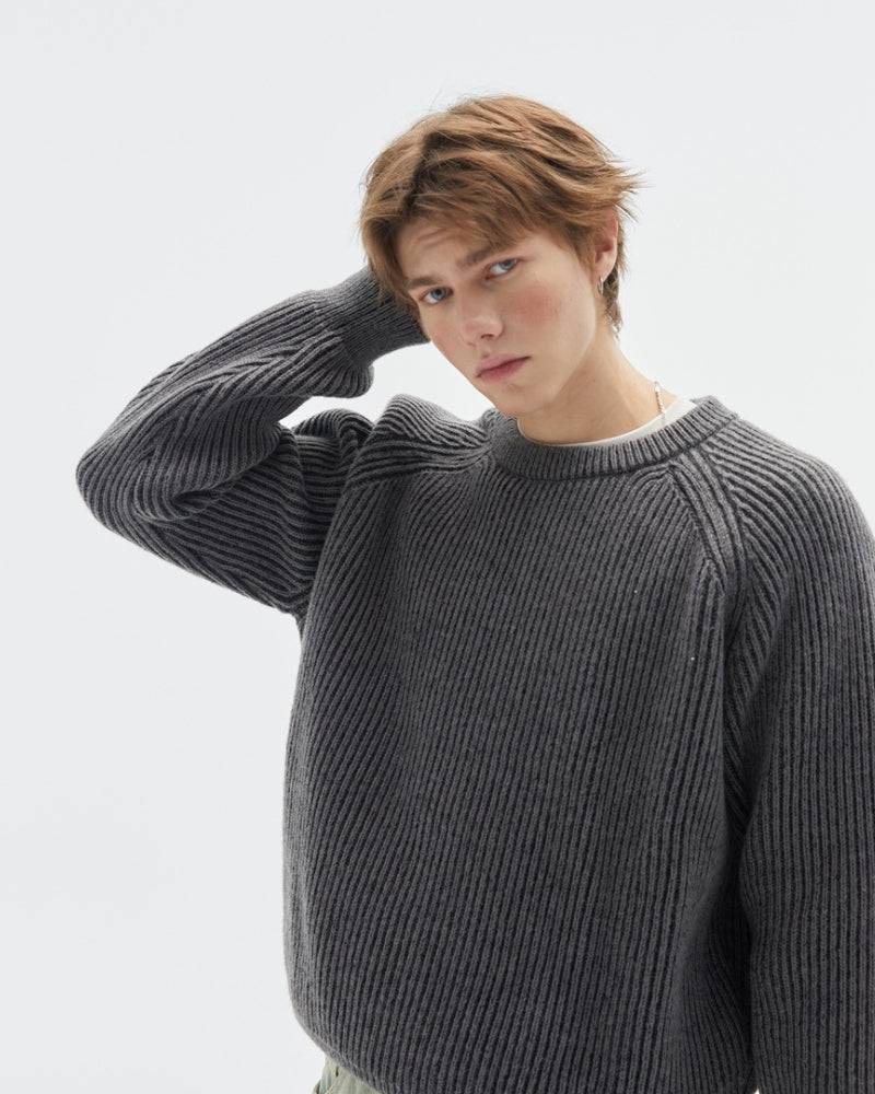Maglione da uomo Girocollo a Coste | Haven Loom, immagine 4