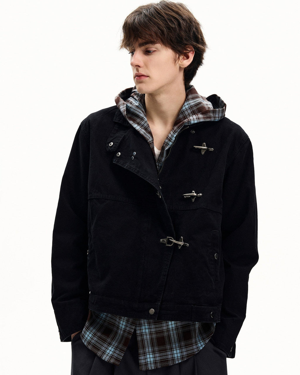 Giubbotto da uomo con Alamari in Cotone Washed | Haven Loom, immagine 2