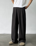 Pantaloni Larghi da uomo con Doppie Pinces in Lino e Lana | Haven Loom, immagine 4