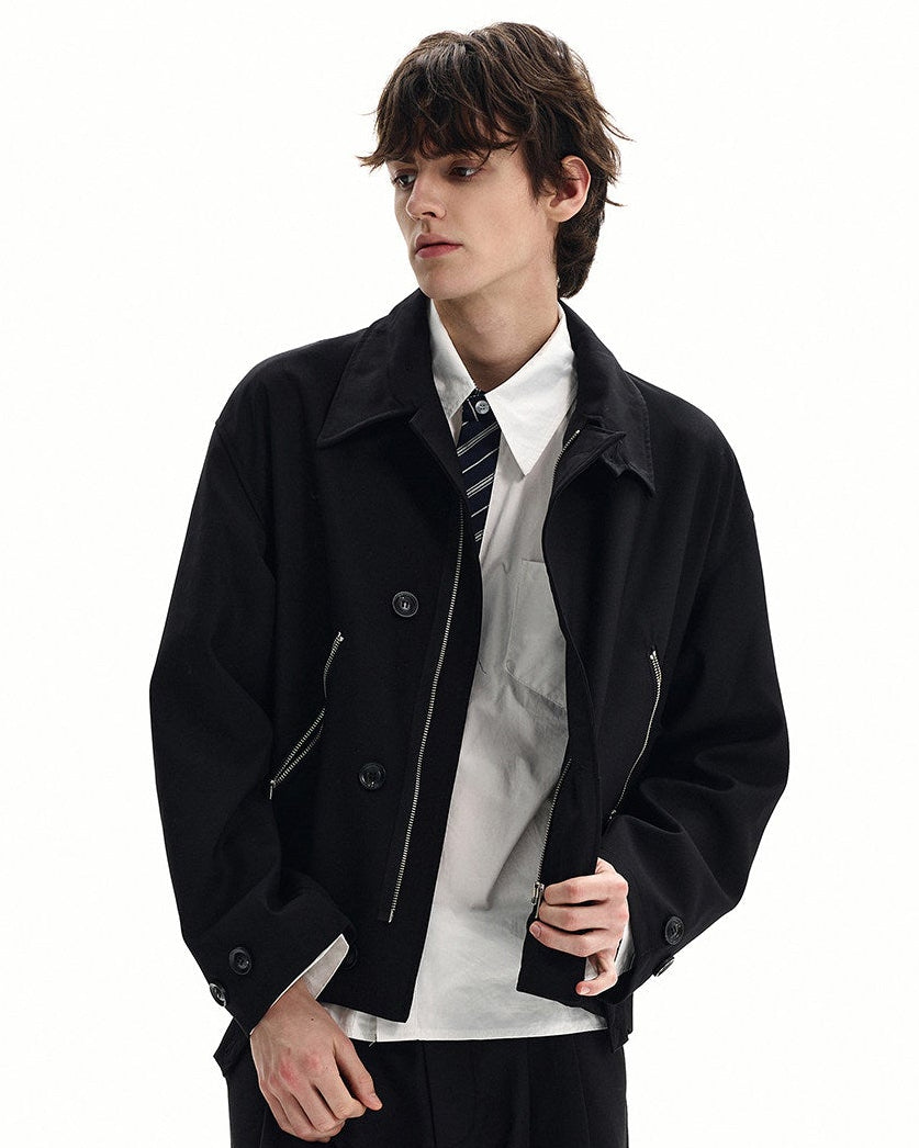 Giubbotto da uomo con Tasche Zip in Misto Lana | Haven Loom, immagine 4