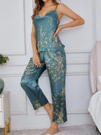 Completo con top e pantaloni stampati, vista 5