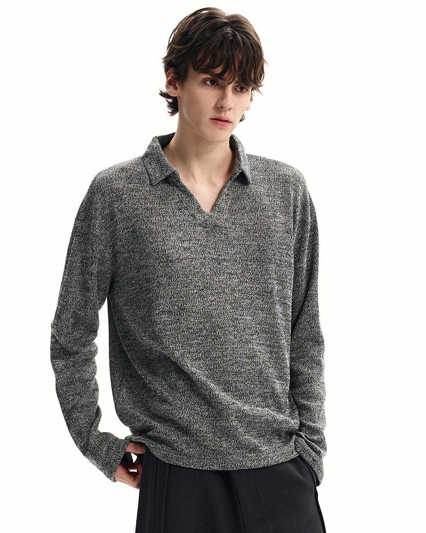 Maglione da uomo Polo in Maglia di Lana | Haven Loom, immagine 2