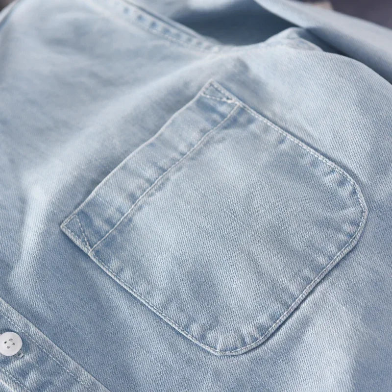 Washed Denim Layer Shirt – view 4
