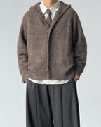 Cardigan da uomo con Cappuccio in Misto Lana | Haven Loom