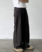 Pantaloni Larghi da uomo con Doppie Pinces in Lino e Lana | Haven Loom, immagine 5