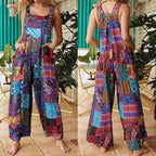 Tuta a spalline con stampa patchwork, vista 3