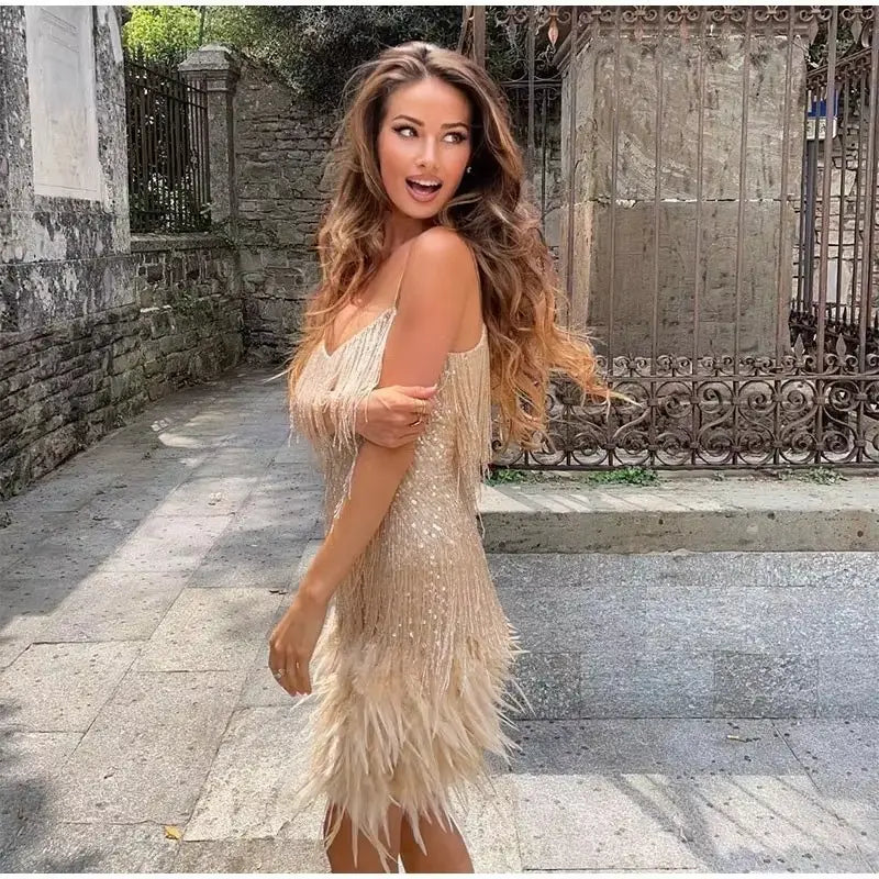 Abito corto con frange, immagine 3