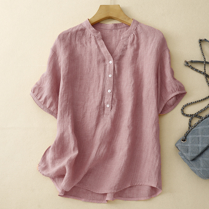 Camicia a maniche corte con bottoni, immagine 1