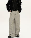 Pantaloni Larghi da uomo a Quadri in Lana | Haven Loom